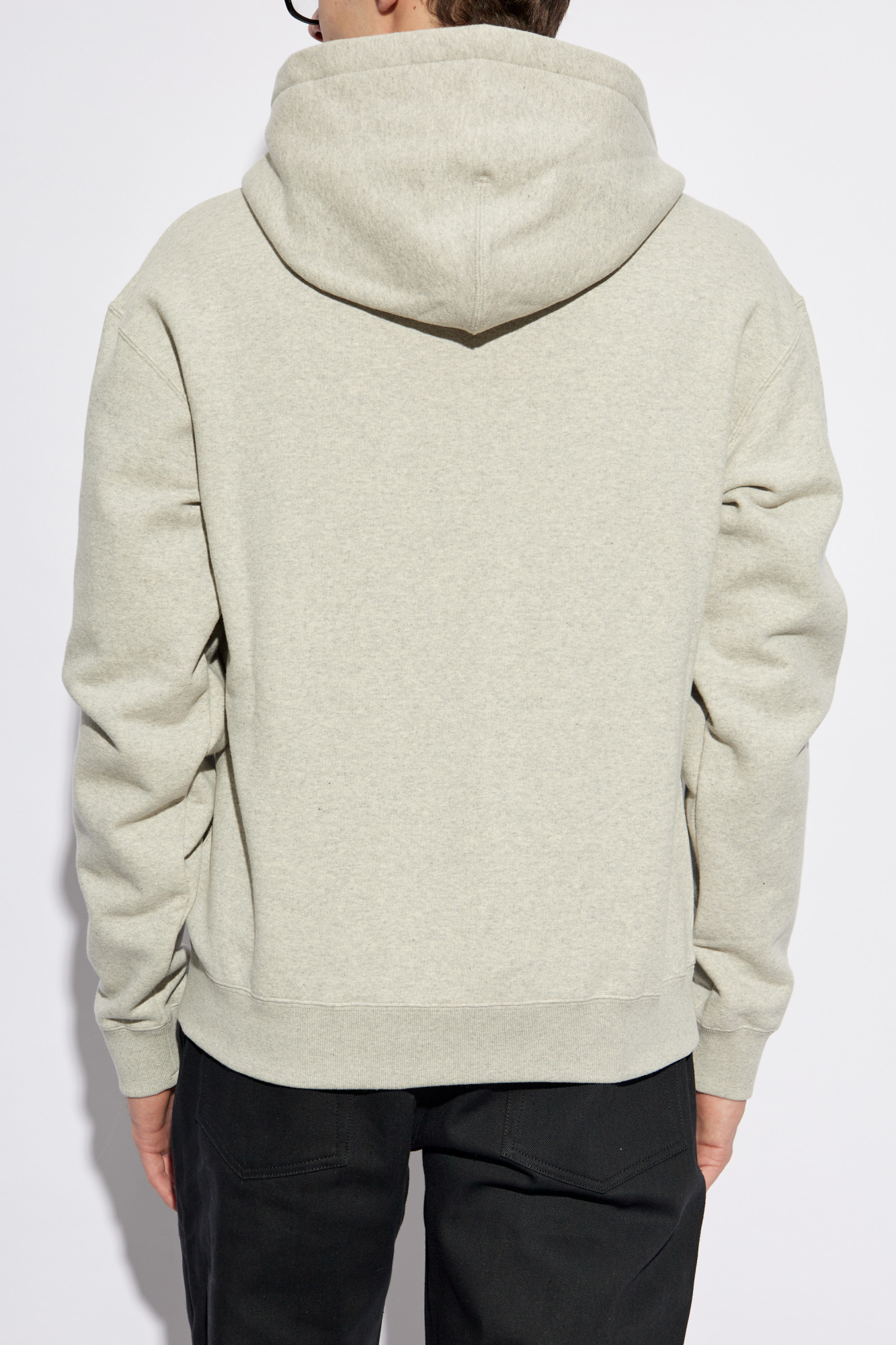 パーカー・フーディ JIL SANDER Men Hoodies J47GU0129 J20010052 Grey Jil Sander Logo Hoodie - Grey (Compact Terry) - J47GU0002